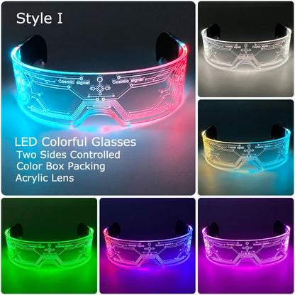 LED Neon Luminous Glow Party Glasses