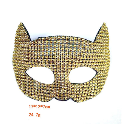 Sexy Cat Ear Bling Masks & Gloves
