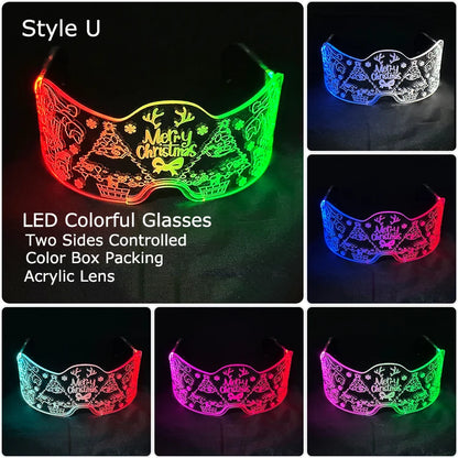 LED Neon Luminous Glow Party Glasses
