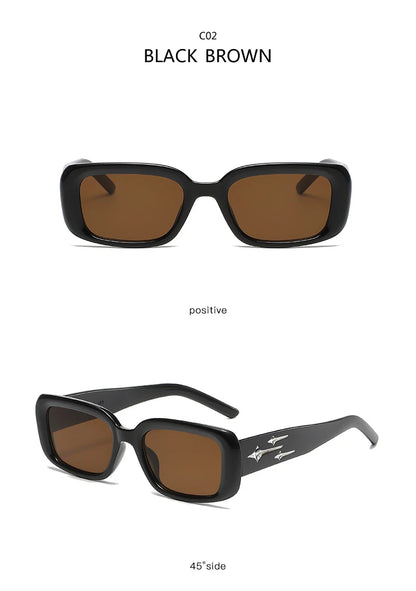 Kitten Eye Retro Y2K Style Small Square Sunglasses