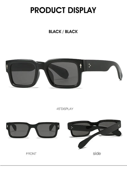Classical Retro Square Rivet Sunglasses