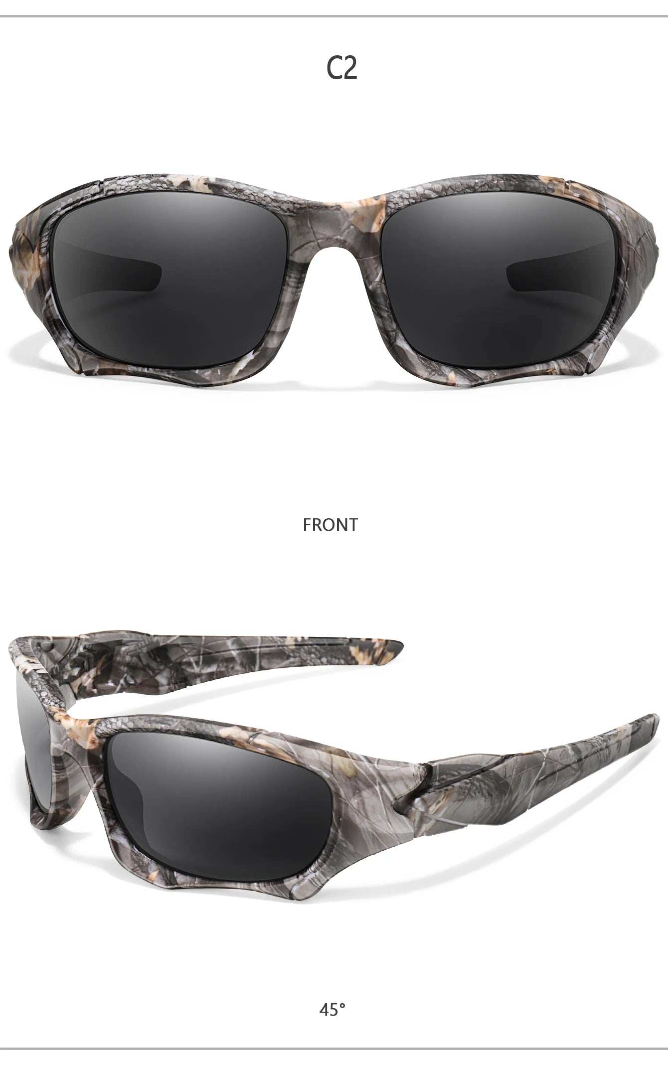 Polarized Classic Camouflage Shades with UV Protection