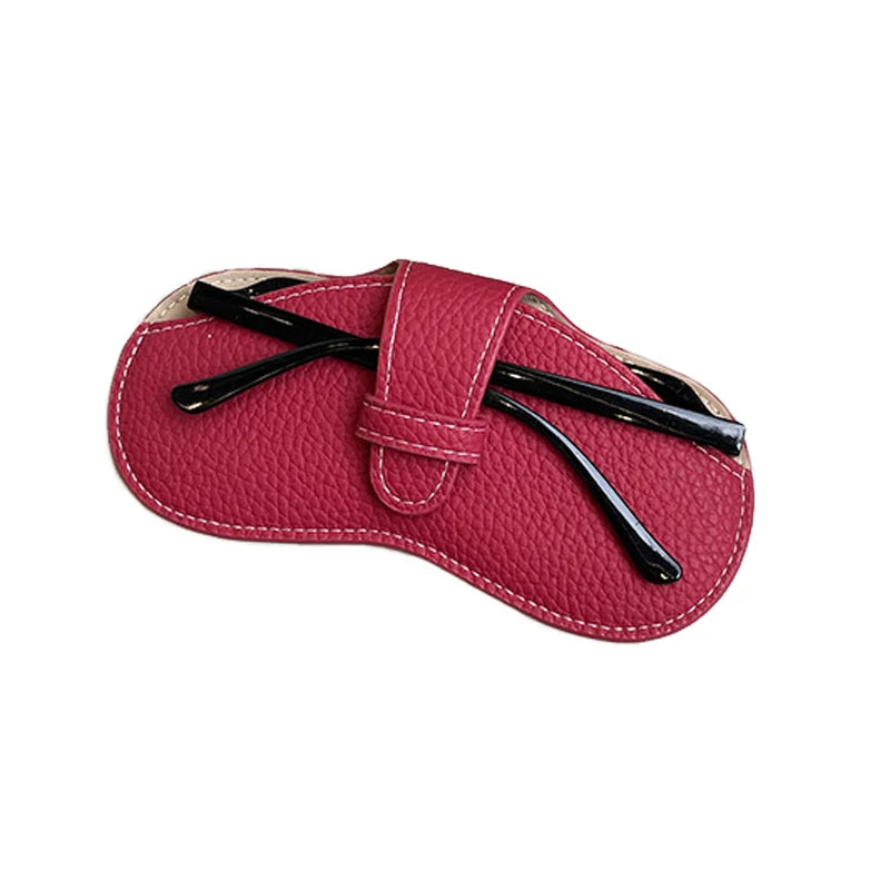 Portable Soft Leather Glasses Case