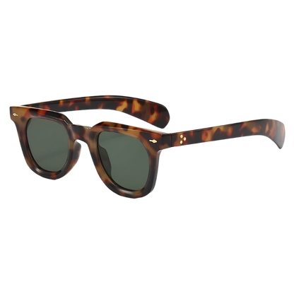 Vintage Square Rivet Sunglasses