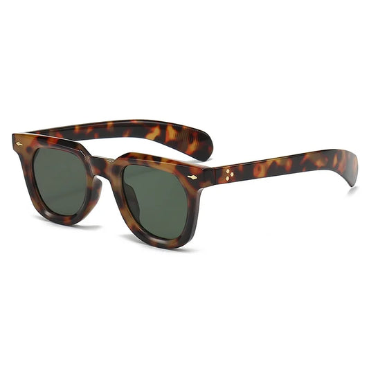 Vintage Square Rivet Sunglasses