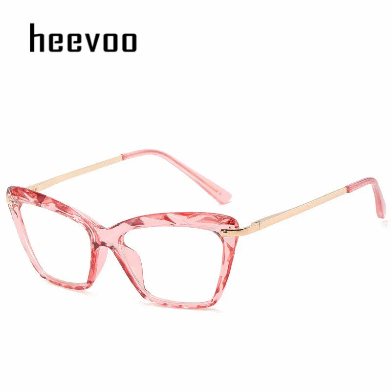 Transparent Stylish Women Cat Eye Glasses - retinosa