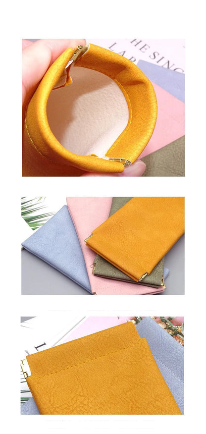 Glazzy Soft Leather Elastic Plate Glasses Case