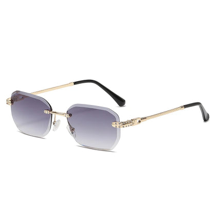 Hiking Rimless Square Anti Light Glasses
