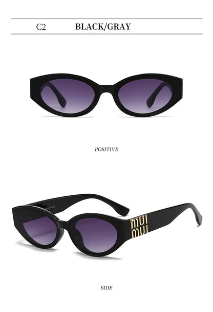 MUI Glamour Oval Cat Eyes Stylish Fashion Sunglasses