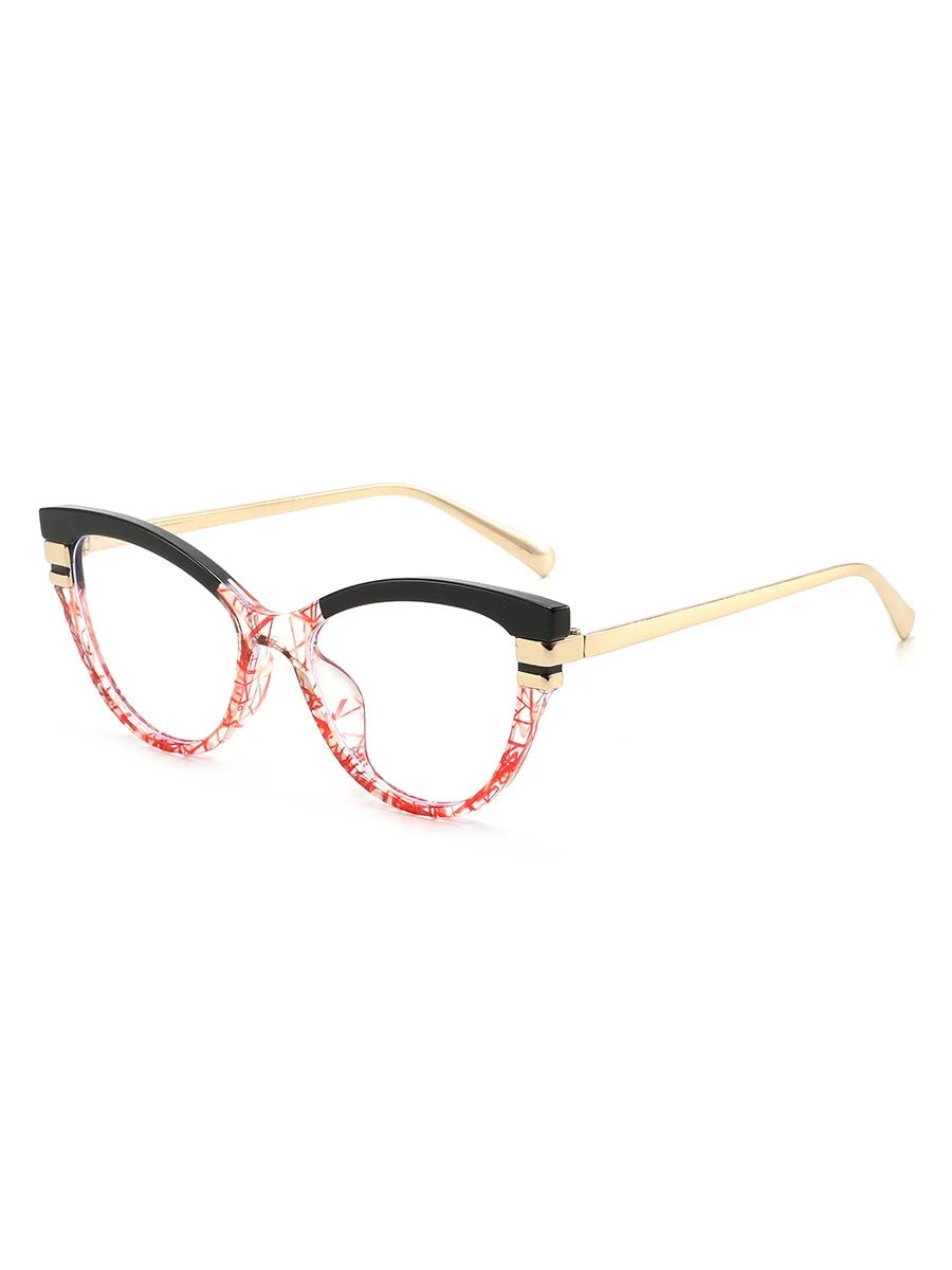Chic retro cat-eye blue light glasses - retinosa
