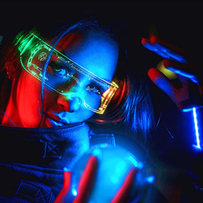 LED Neon Luminous Glow Party Glasses