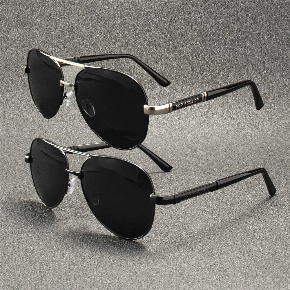 Men Polarized UV400 Metal Frame Sunglasses