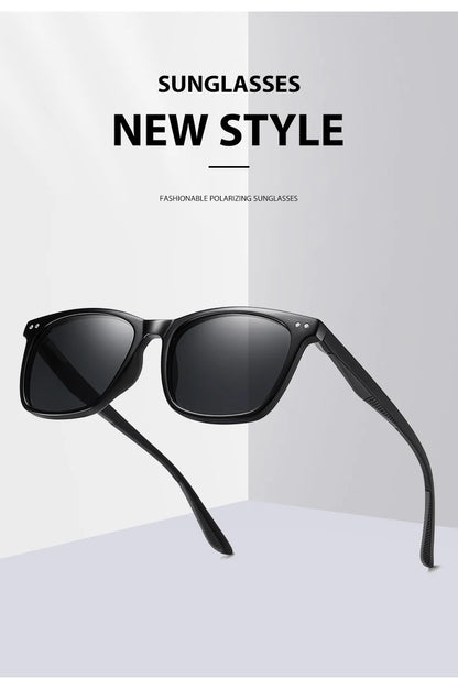 Retro Transparent Korean Square Polarized Sunglasses