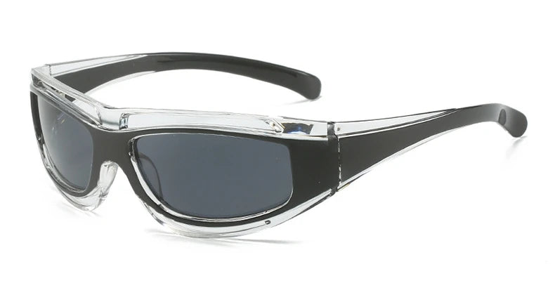 Y2K Futuristic s For Women Punk Wrap Sunglasse - retinosa