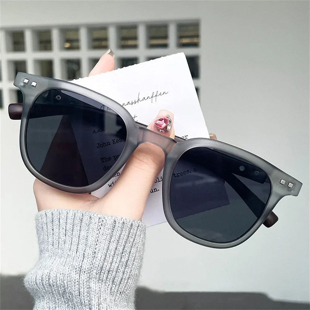 New Men Vintage Wooden Frame Sunglasses