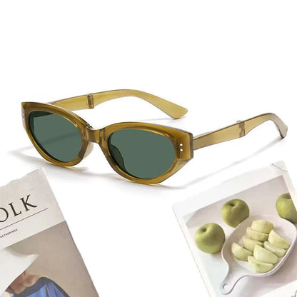 Minimalist Oval Foldable High Definition Cat-eye Glasses - retinosa