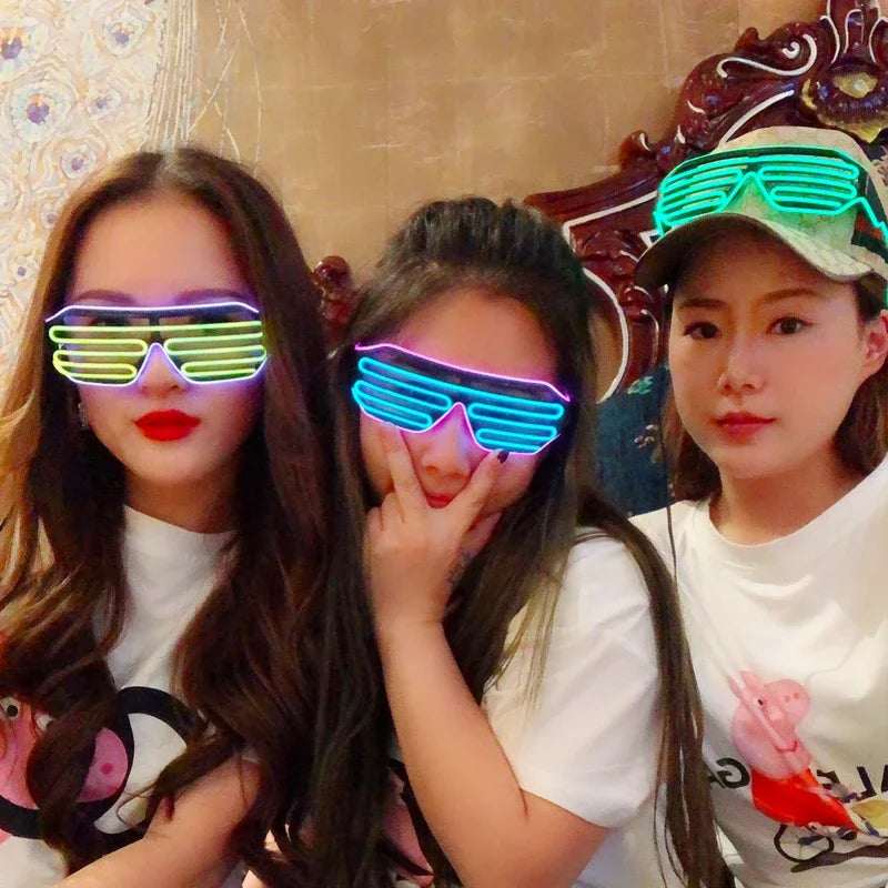 LED Luminous Halloween glasses