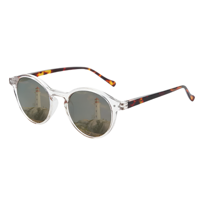 Retro Circular Polarized Sunglasses