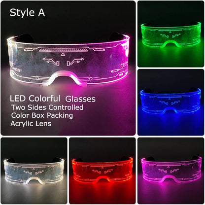 LED Neon Luminous Glow Party Glasses