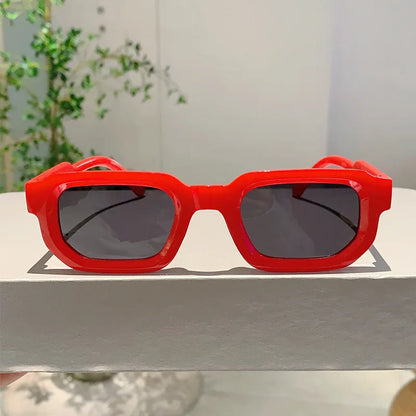 Aesthetic Fashion Retro Rectangle Frame Sunglasses