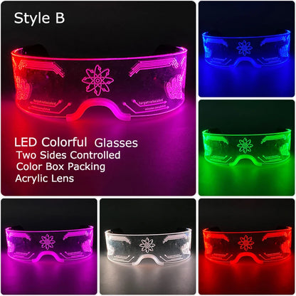 LED Neon Luminous Glow Party Glasses