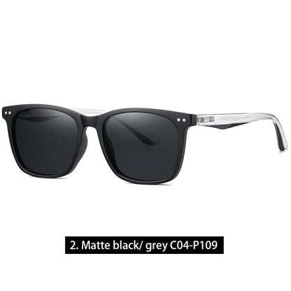 Retro Transparent Korean Square Polarized Sunglasses