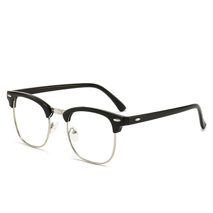 Retro Classic Half Frames Anti Blue Light Eyeglasses - retinosa