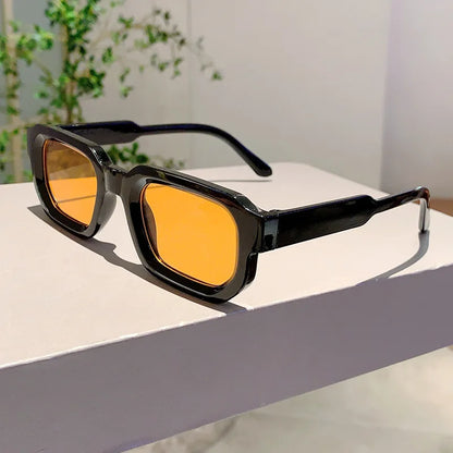 Aesthetic Fashion Retro Rectangle Frame Sunglasses