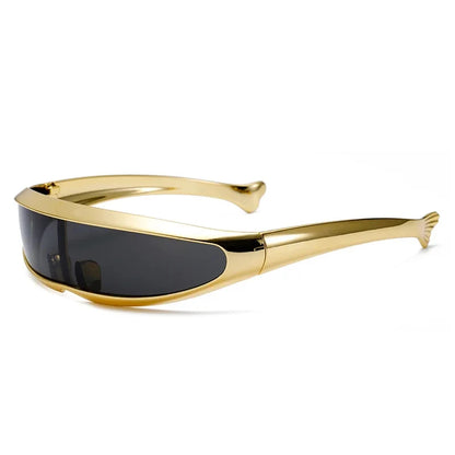 Futuristic One-piece Y2K Steampunk Sunglasses
