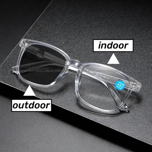 Anti-UV Far Sight Photochromic Reading Eyeglasses