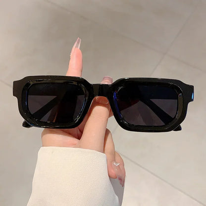 Aesthetic Fashion Retro Rectangle Frame Sunglasses