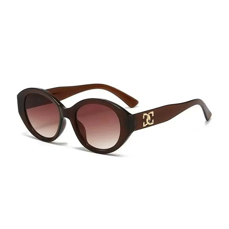 Fashion Small Round Designer Trending Gradient Sunglasses