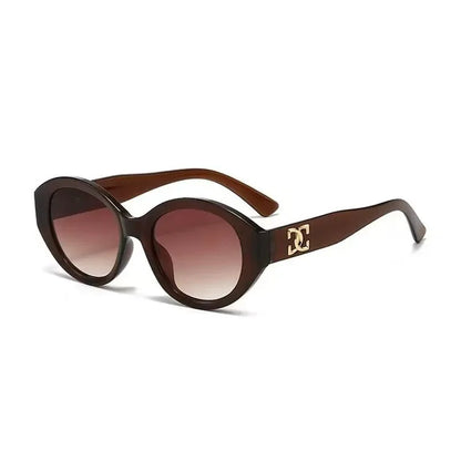 Fashion Small Round Designer Trending Gradient Sunglasses