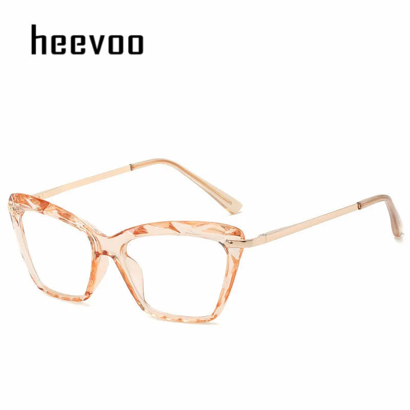 Transparent Stylish Women Cat Eye Glasses - retinosa