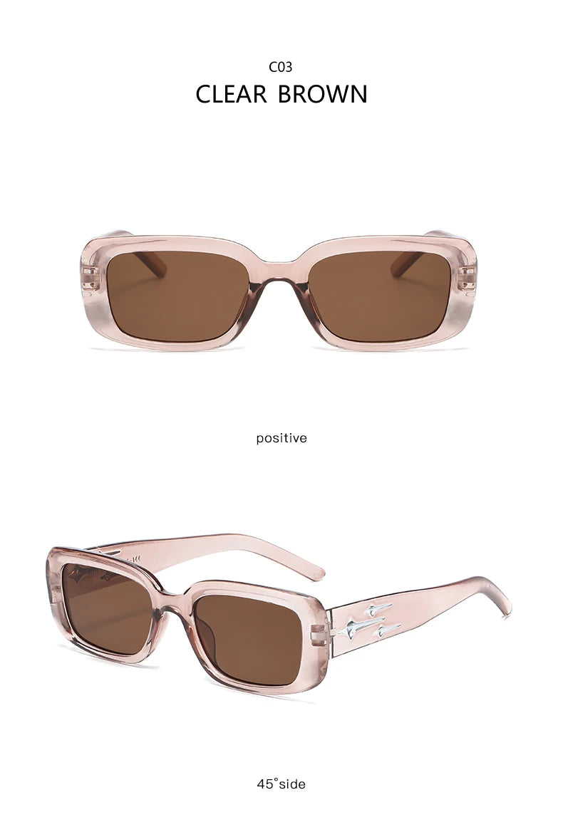 Kitten Eye Retro Y2K Style Small Square Sunglasses