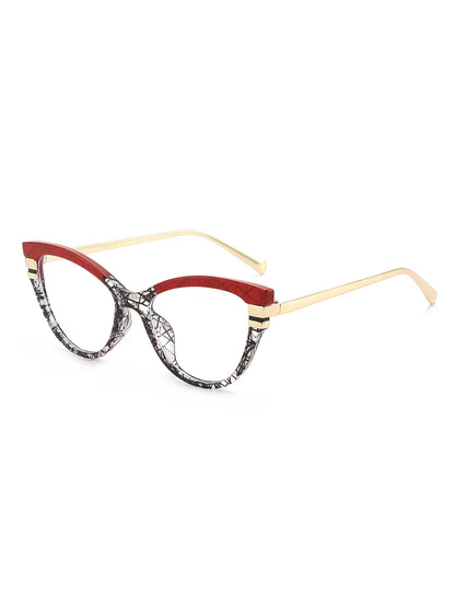 Chic retro cat-eye blue light glasses - retinosa