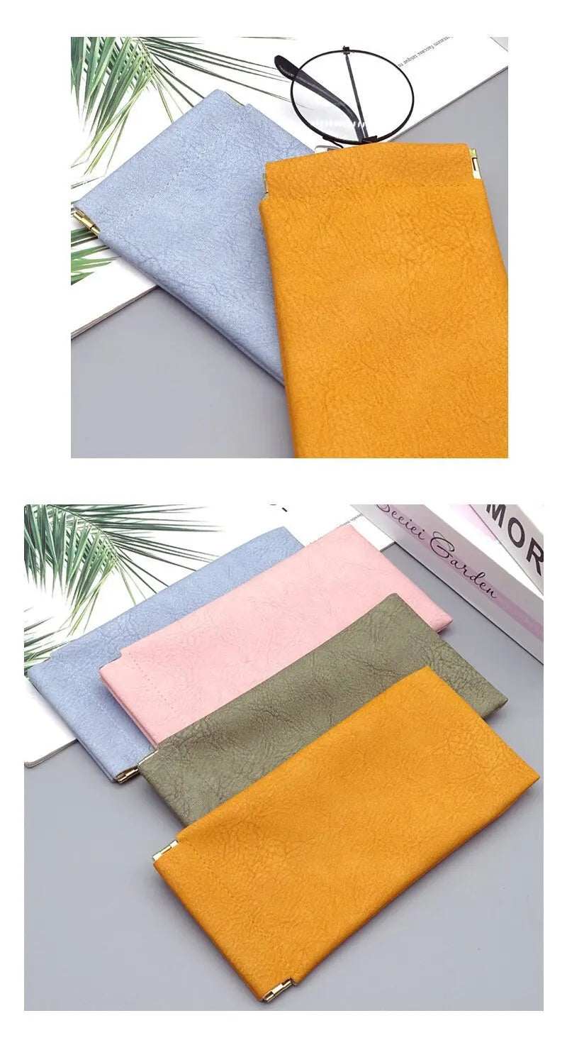 Glazzy Soft Leather Elastic Plate Glasses Case