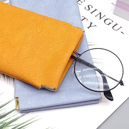 Glazzy Soft Leather Elastic Plate Glasses Case