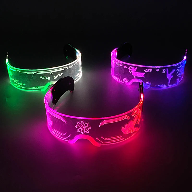 LED Neon Luminous Glow Party Glasses