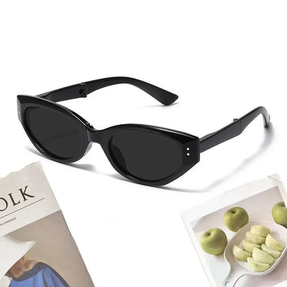Minimalist Oval Foldable High Definition Cat-eye Glasses - retinosa