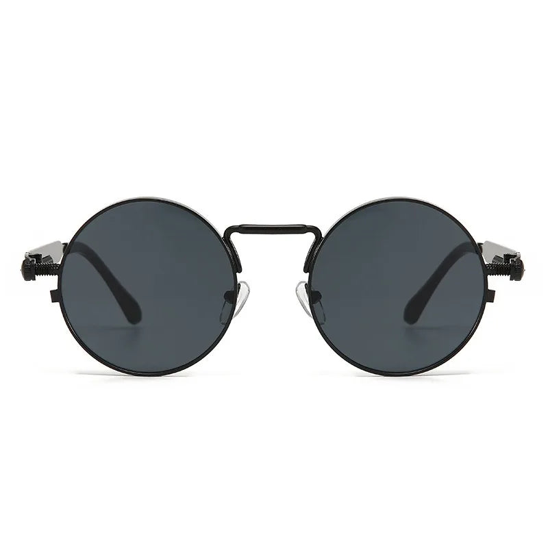 Retro Round Men Punk Style Sunglasses