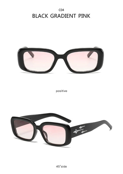 Kitten Eye Retro Y2K Style Small Square Sunglasses