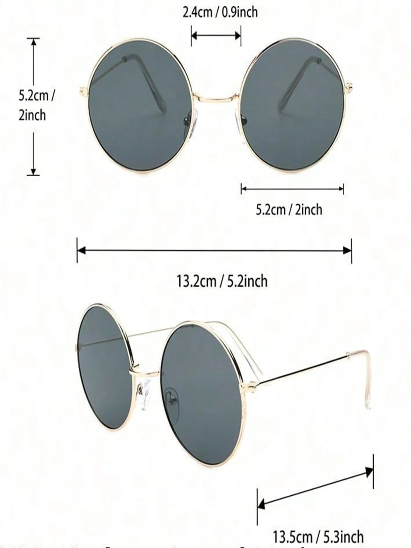 5PCS Unisex Metal Plastic Street Fashion Sunglasses