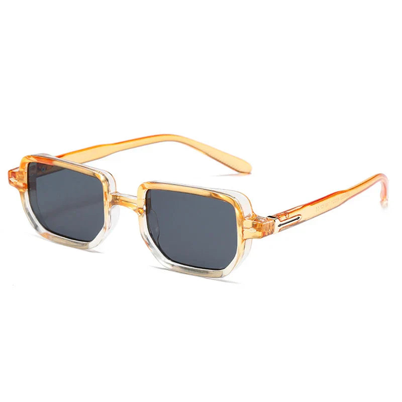 Retro Rectangle Punk Sunglasses