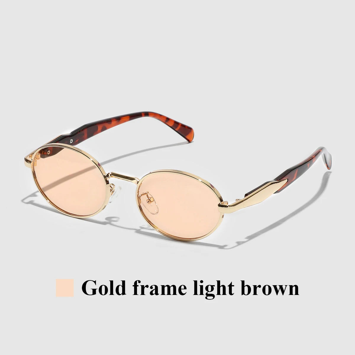 Luxury Metal Frame Cat Eye Oval Women's Sunglasses
