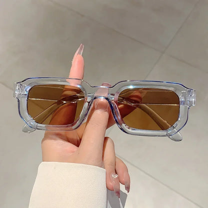 Aesthetic Fashion Retro Rectangle Frame Sunglasses