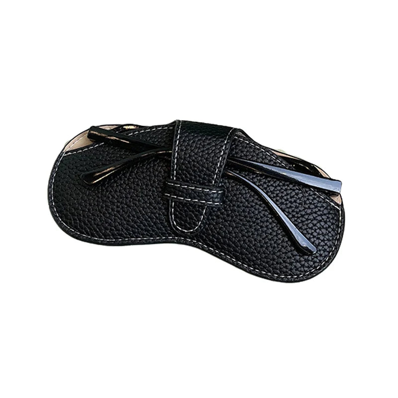 Portable Soft Leather Glasses Case
