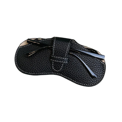 Portable Soft Leather Glasses Case