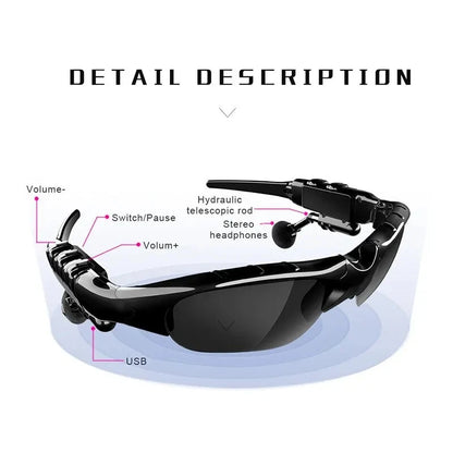 Stereo Noise Reduction Headset Sunglasses