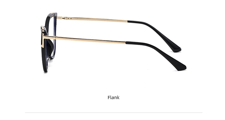 Cat Eye Anti-Blue Light Spring Hinged Glasses - retinosa